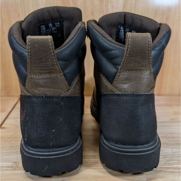 Wolverine Work Boots Mens 8.5M Brown Leather Steel Toe Lace Up main image 4
